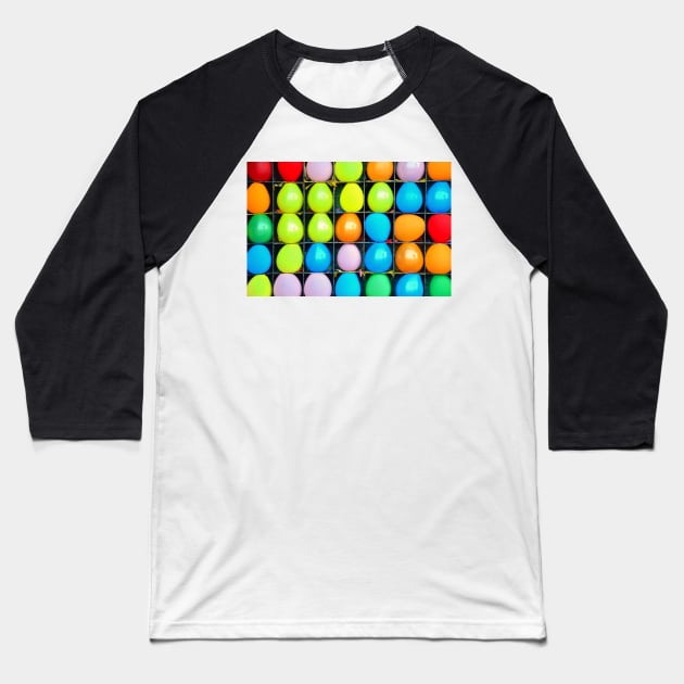 Colorful carnival balloons Baseball T-Shirt by dltphoto